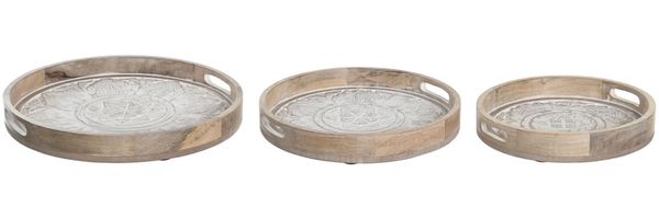 DKD Home Decor Tablett-Set, Standard