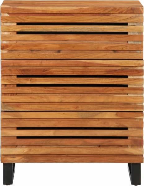 vidaXL Sideboard 60x34x75 cm Massivholz Akazie 377452