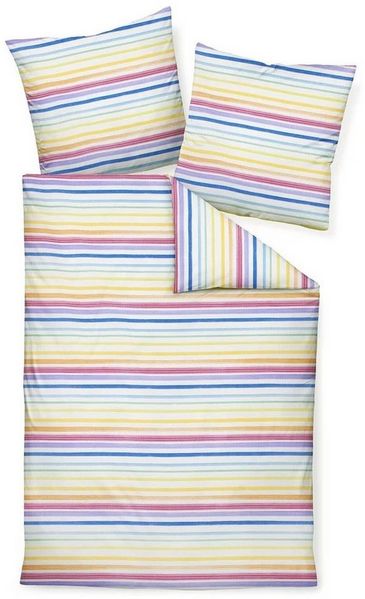 Janine Mako-Soft-Seersucker Bettwäsche Tango 20120-09 Multicolor