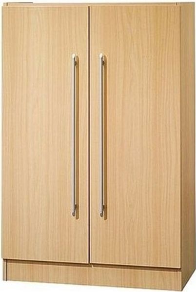 HAMMERBACHER Aktenschrank Q-Line Schrank mit Flügeltüren / Relinggriffe aus Metall / Sockel, 80x127 cm