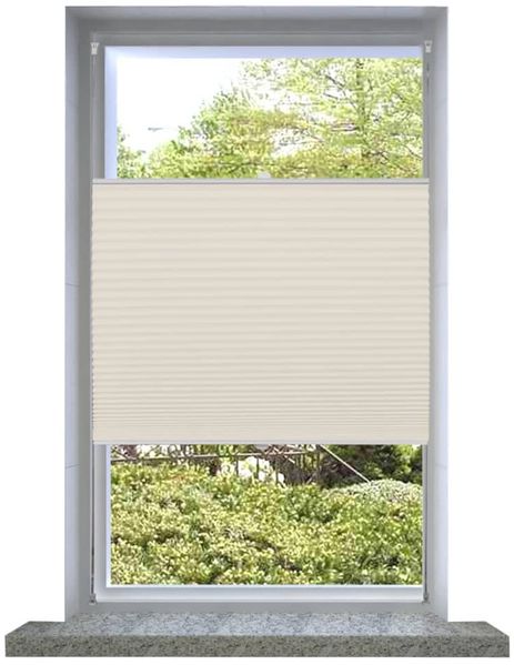 Plissee Faltrollo Rollo Plisseerollo 40x200cm Creme 240620