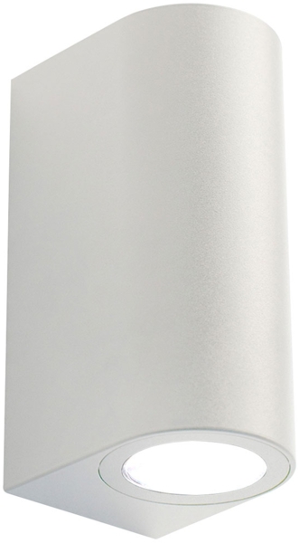 Außenwandleuchte, Kunststoff weiß, Up Down, H 15,2 cm
