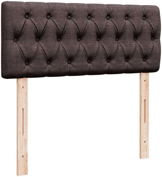 vidaXL Boxspringbett mit Matratze Dunkelbraun 120x200 cm Stoff 3288165 Bild 7
