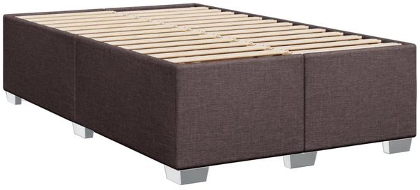 vidaXL Boxspringbett mit Matratze Dunkelbraun 120x200 cm Stoff 3288165 Bild 8
