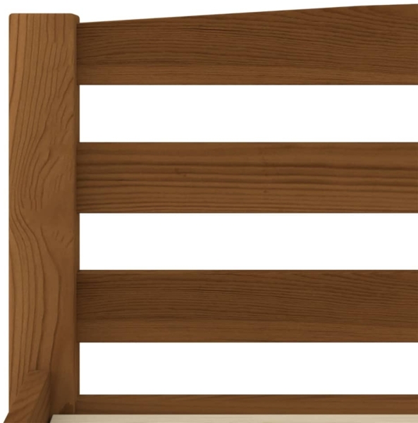 vidaXL Bettgestell Honigbraun Massivholz Kiefer 140x200 cm [322078] Bild 5