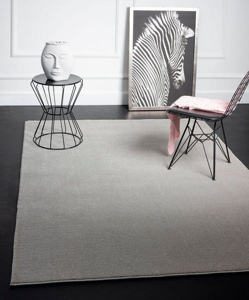 merinos Teppich Montana, rechteckig, Höhe: 20 mm, Kurzflor, Uni-Farben, besonders weich