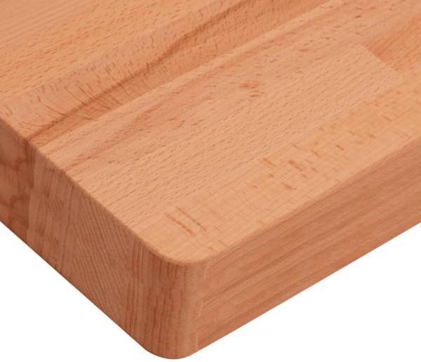 vidaXL Tischplatte 80x80x4 cm Quadratisch Massivholz Buche 355982 Bild 4