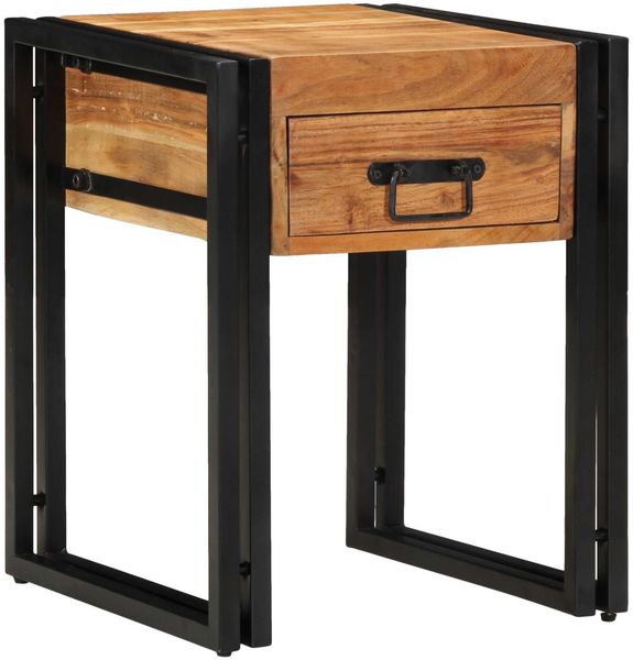 vidaXL Beistelltisch mit Schubladen 40 x 40 x 50 cm Massivholz Akazie 4016714