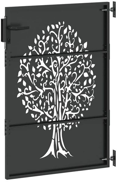 vidaXL Gartentor Schwarz 85 x 150 cm Pulverbeschichteter Stahl 42015861 Bild 6