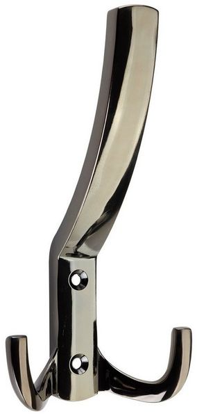SO-TECH® Garderobenhaken JULIE STRONG - extra stabile Ausführung - Lochabstand 32 mm (1 St), Variante lang, Höhe 145,5 mm, Chrom dunkel
