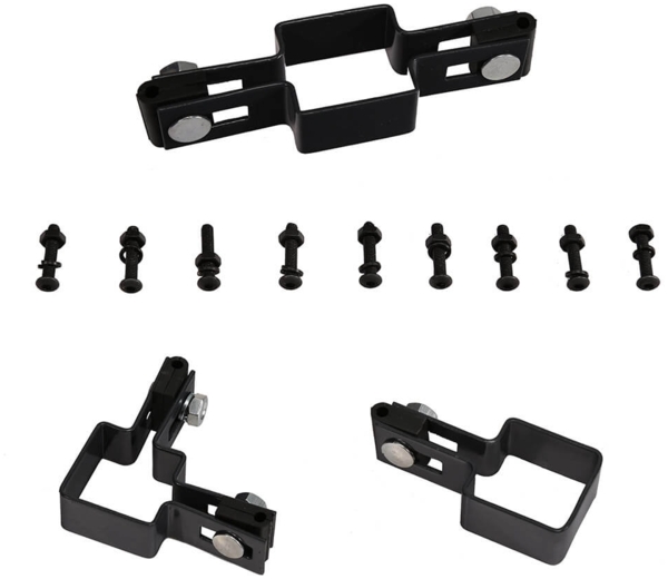 HOME DELUXE Doppelstabmattenzaun Schmuckzaun Raute inkl. Eckpfosten Anthrazit/Grün MORATA - 120 cm x 20m 3x Eckpfosten Bild 6