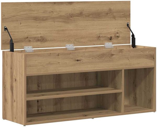 vidaXL Schuhbank Artisan-Eiche 102x30,5x45 cm Holzwerkstoff 859144 Bild 8