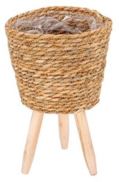 Levandeo® Blumentopf, Pflanztopf Stroh H18-33cm Blumentopf Pflanzkorb Blumenkorb Bild 6