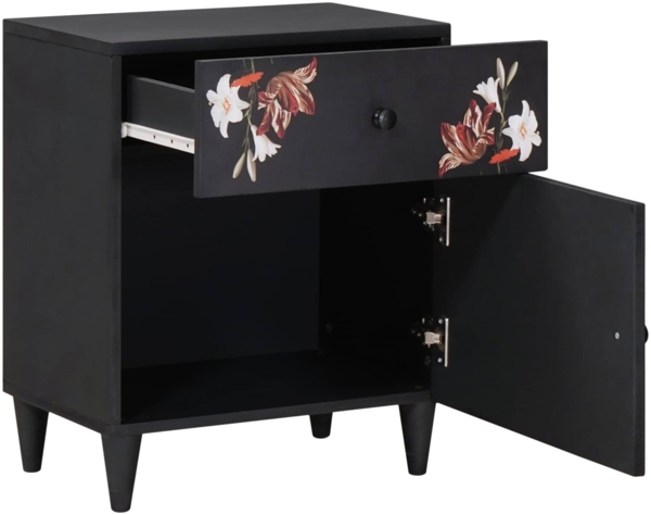 vidaXL Nachttisch Mehrfarbig 50 x 33 x 60 cm Massivholz Mango 4018708