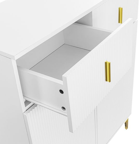 Garderobenset mit Schuhschrank, Sitzkissen & Haken, 60,5x35,2x180,5 cm + 83x35x101 cm, Weiß Bild 7