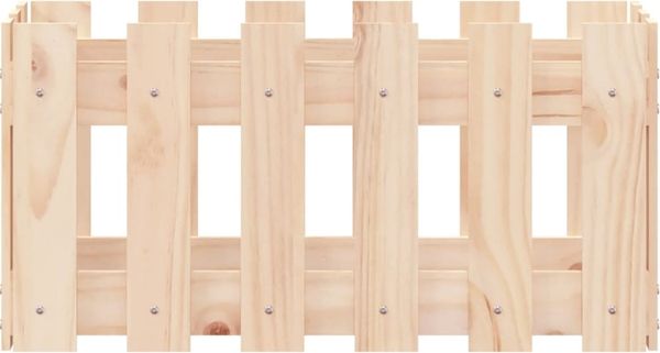 vidaXL Pflanzkübel Lattenzaun-Design 60x30x30 cm Massivholz Kiefer 832467 Bild 5