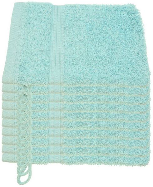 Julie Julsen Waschhandschuh 1-Waschhandschuh-Babyblau-Waschhandschuh 15 x 21 cm, (1-St)