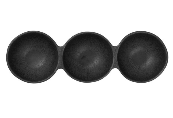 ASA Selection 3er Schale Black Iron Grande L 32 cm B 10,5 cm H 6 cm