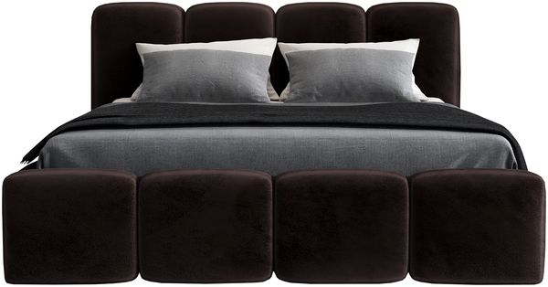 Polsterbett DONA 140x200 ohne Matratze mit Bettkasten und Lattenrost. Farbe: Espresso 6 Bild 3