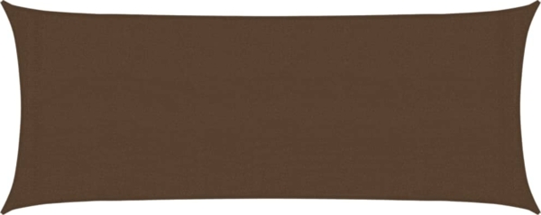 vidaXL Sonnensegel 160 g/m² Braun 2x5 m HDPE 311781