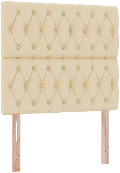 vidaXL LED-Speicherbett mit Matratze Creme 100 x 200 cm Stoff 3372463 Bild 10