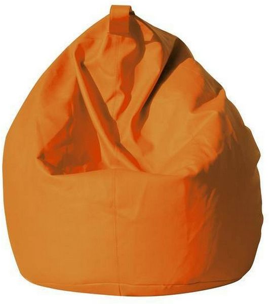 Dmora Pouf Azelia, Mehrzwecksessel, Sitzsack, Hockerhocker, Made in Italy, 70x70 h110 cm, Orange