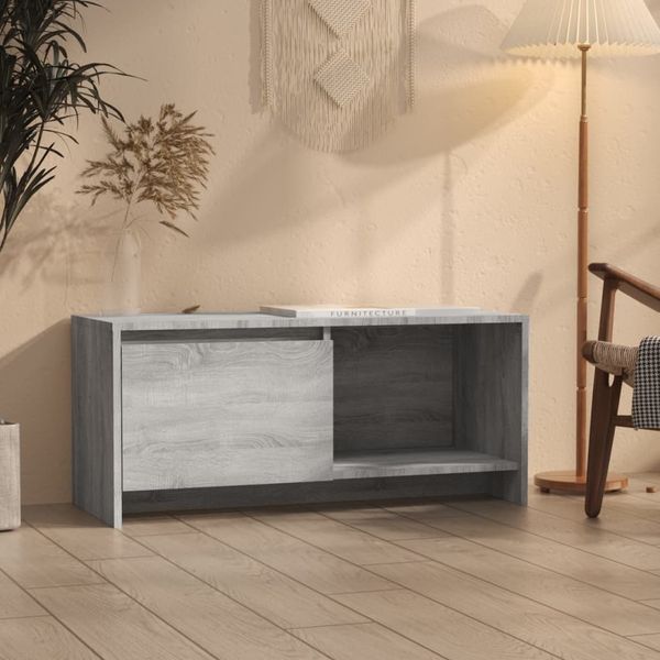 vidaXL TV-Schrank Grau Sonoma 90x35x40 cm Holzwerkstoff 813018