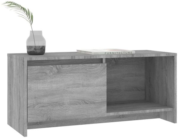 vidaXL TV-Schrank Grau Sonoma 90x35x40 cm Holzwerkstoff 813018 Bild 4