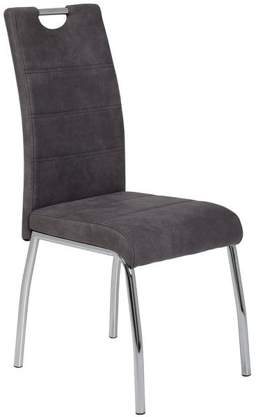 Stuhl Svea / Susi S II, Mikrofaser, Anthrazit, 44 x 98 x 61 cm