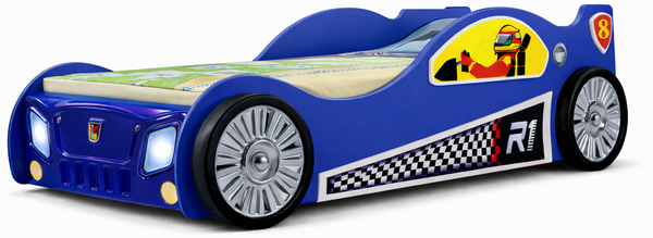 Kinderbett Monza mit Lattenrost 90x190 cm in Blau