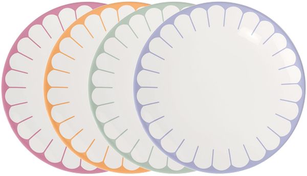 Villeroy & Boch Fleur Couleur Speiseteller-Set ø 26,6 cm 4-teilig