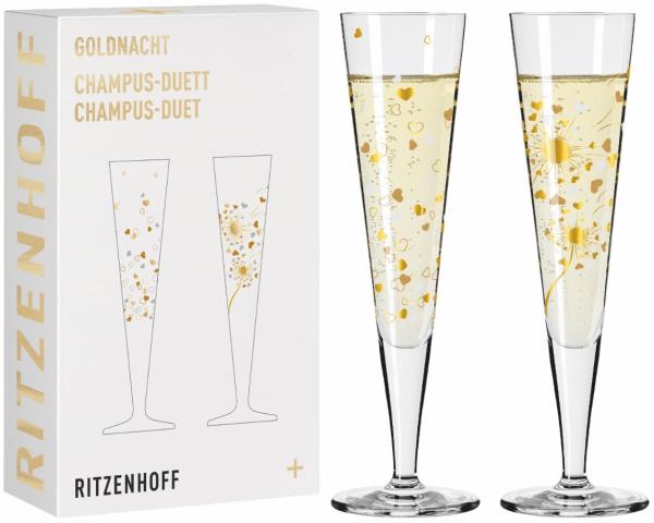 Ritzenhoff 6031007 Champagnerglas-Set F24 GOLDNACHT Ana Vasconcelos 2024