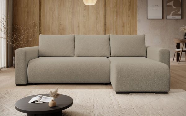 storez24 Ecksofa Tally, mit Bettkasten und Schlaffunktion, L-Form, bequem