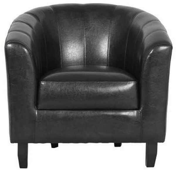 HTI-Living Cocktailsessel Cocktailsessel Cadogan Schwarz (Stück, 1-St, 1 Sessel), Loungesessel Clubsessel Kunstleder