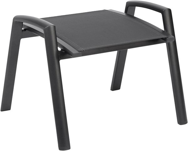KETTLER ALTURA Hocker anthrazit/anthrazit Aluminium/Outdoorgewebe 57 x 62 x 48