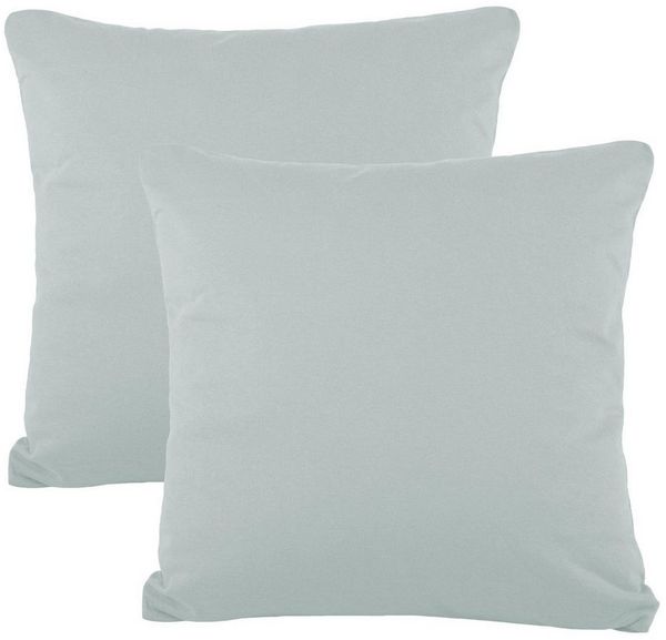 CelinaTex Kissenbezüge BeNature Kissenbezüge Kissenhüllen Jersey 2er Set 40x40 silbergrau