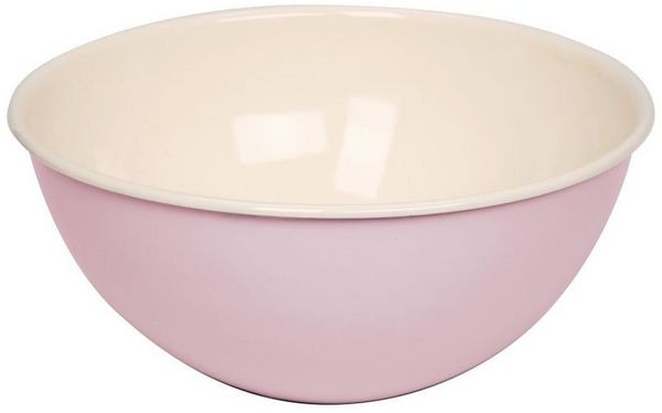 Riess Obstschüssel Emaille Salatschüssel | 26cm Rosa
