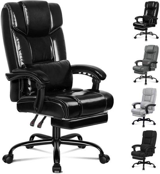 ALFORDSON Bürostuhl mit verstellbarer Lendenwirbelstütze, hohe