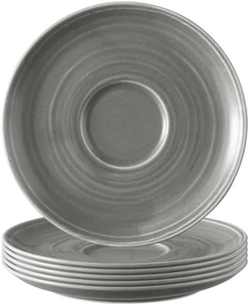 Seltmann Weiden Terra Kombi-Untertasse ø 16,1 cm perlgrau 6er Set