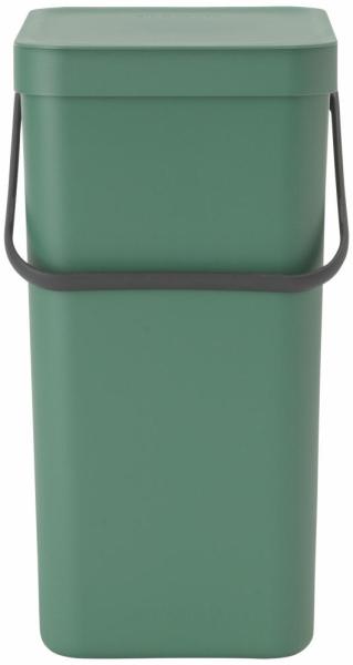 Brabantia 'Sort & Go' Abfallbehälter, Kunststoff, Fir Green, 16 Liter