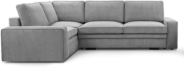 AX LIVING Cord Schlafsofa schwarze Ecksofa Treville Schlaffunktion L Bild 4