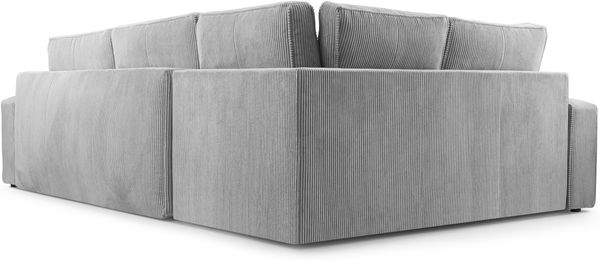 AX LIVING Cord Schlafsofa schwarze Ecksofa Treville Schlaffunktion L Bild 7
