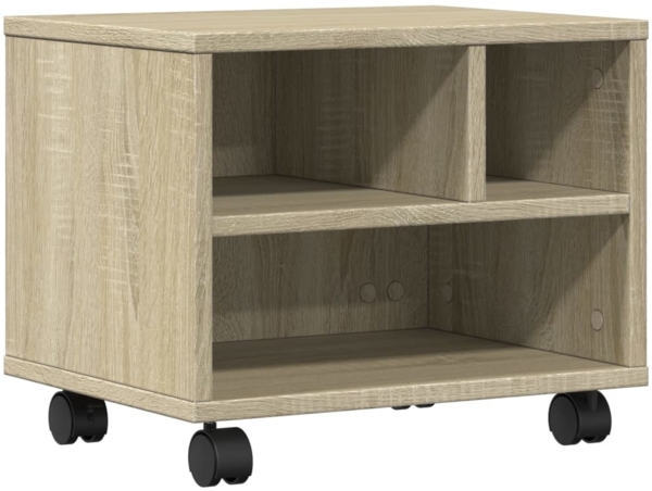 vidaXL Druckerständer mit Rollen Sonoma-Eiche 41x32x34,5 cm 840613