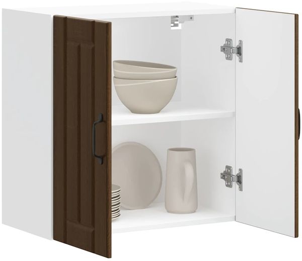 vidaXL Küchen-Hängeschrank Lucca Braun Eichen-Optik Holzwerkstoff 853824