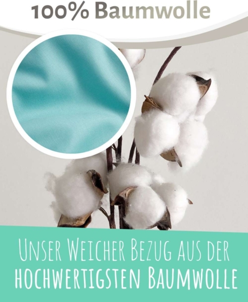 pic Bear Stillkissen Medium 170 cm, Türkis-blau : Türkis-blau