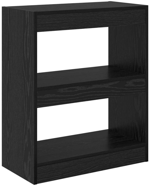 vidaXL Bücherregal Schwarz Eichen-Optik 60 x 30 x 72 cm Holzwerkstoff 880458