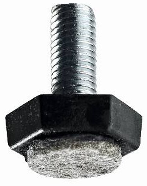 Hettich Möbelfuß mit Filz M10 x 30 mm Stahl/Kunststoff/Filz, 2 Stück