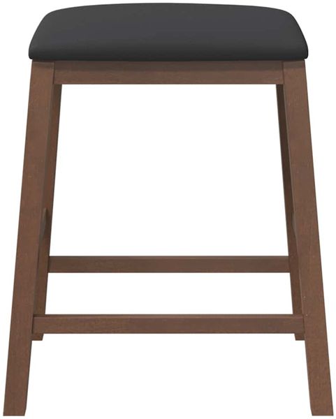 vidaXL Barstühle mit Kissen 2 Stk. Braun Massivholz Gummibaum 4102577 Bild 5