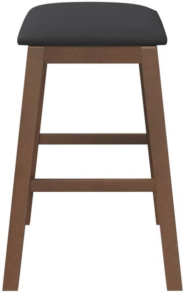 vidaXL Barstühle mit Kissen 2 Stk. Braun Massivholz Gummibaum 4102577 Bild 6