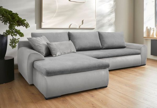 Home affaire Ecksofa Win L-Form, wahlweise mit Bettfunktion und Bettkasten